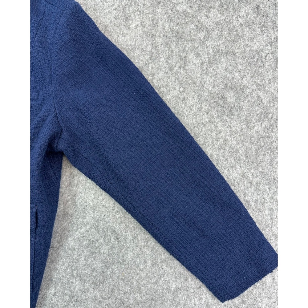 Lands End Women's Blue Tweed 3 Button Cotton Jacket sz 2X (15618) - Picture 3 of 8